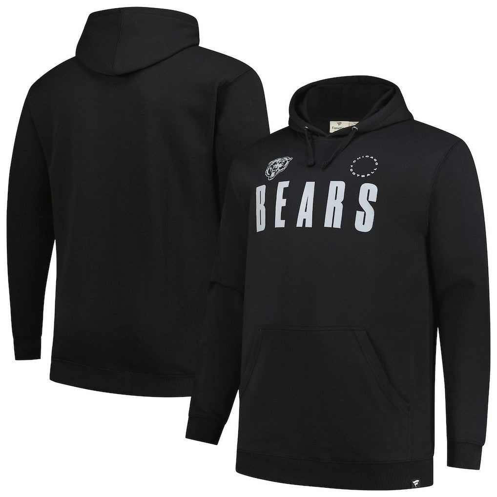 Chicago Bears Big & Tall Chip Shot Hoodie - Black Hoodies