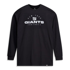 New York Giants Big & Tall Coverage Scheme Long Sleeve T-Shirt - Black T-shirts