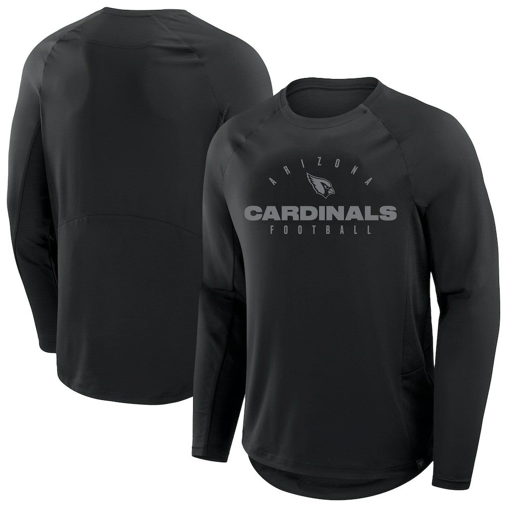 Arizona Cardinals Big & Tall Coverage Scheme Long Sleeve T-Shirt - Black T-shirts