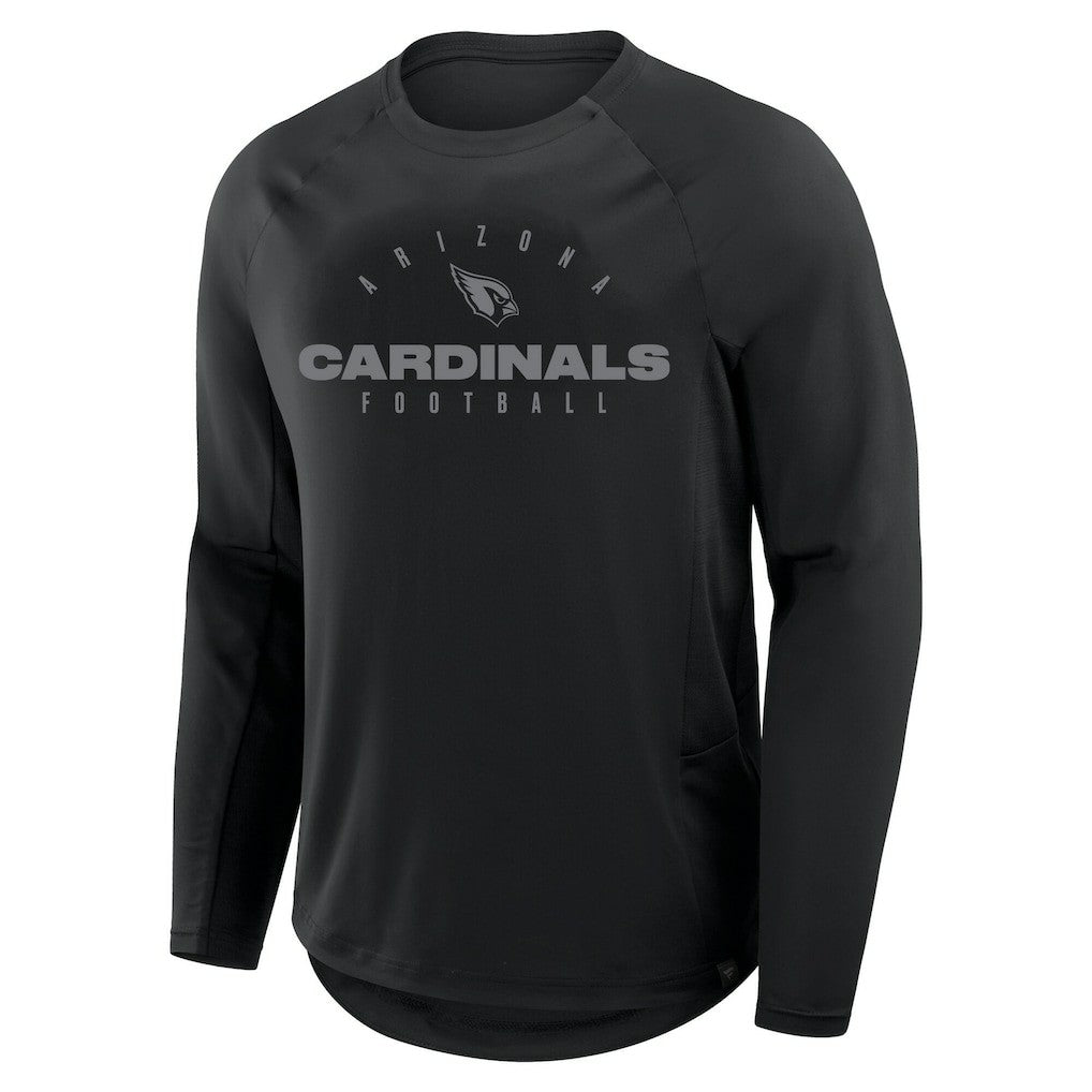 Arizona Cardinals Big & Tall Coverage Scheme Long Sleeve T-Shirt - Black T-shirts