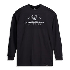 Washington Commanders Big & Tall Coverage Scheme Long Sleeve T-Shirt - Black T-shirts