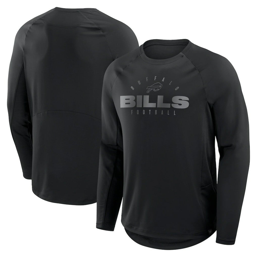 Buffalo Bills Big & Tall Coverage Scheme Long Sleeve T-Shirt - Black T-shirts