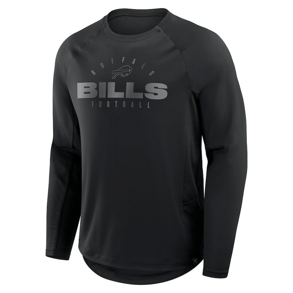 Buffalo Bills Big & Tall Coverage Scheme Long Sleeve T-Shirt - Black T-shirts