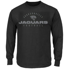 Jacksonville Jaguars Big & Tall Coverage Scheme Long Sleeve T-Shirt - Black T-shirts