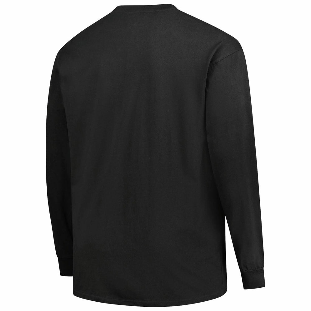 Tennessee Titans Big & Tall Coverage Scheme Long Sleeve T-Shirt - Black T-shirts