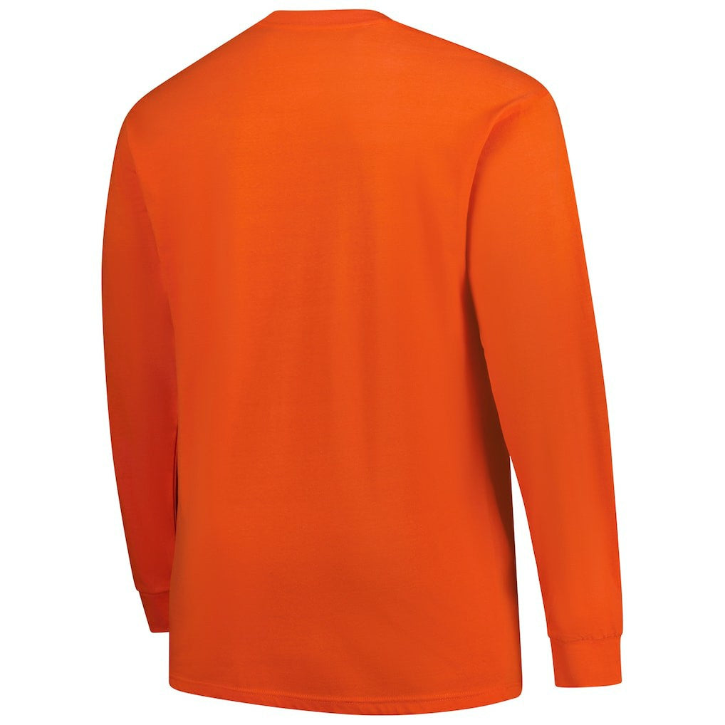 Cleveland Browns Big & Tall Clock Management Legacy Long Sleeve T-Shirt - Orange T-shirts