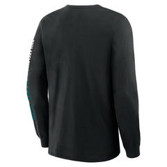 Philadelphia Eagles Big & Tall Clock Management Legacy Long Sleeve T-Shirt - Black T-shirts