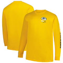 Green Bay Packers Big & Tall Clock Management Legacy Long Sleeve T-Shirt - Gold T-shirts