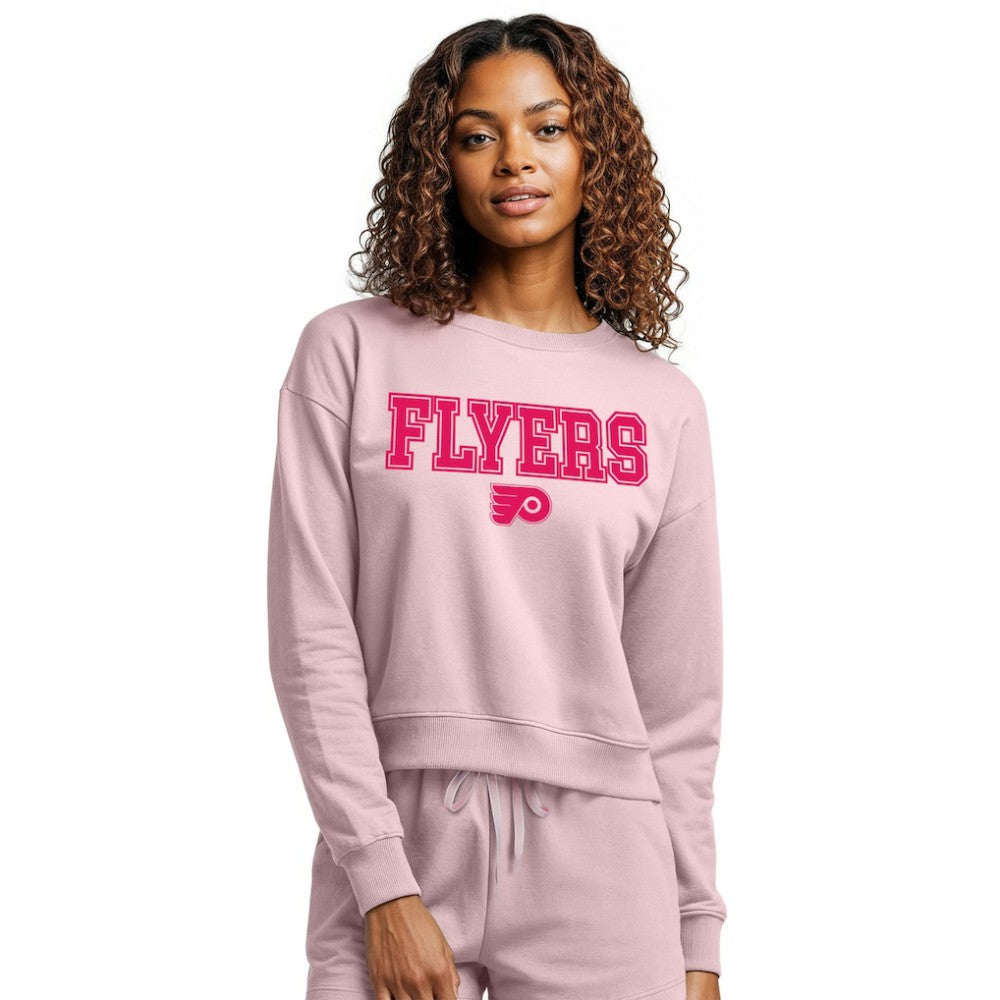 Philadelphia Flyers Concepts Sport Women's Tonal Pullover Sweatshirt - Pink | US 202955430