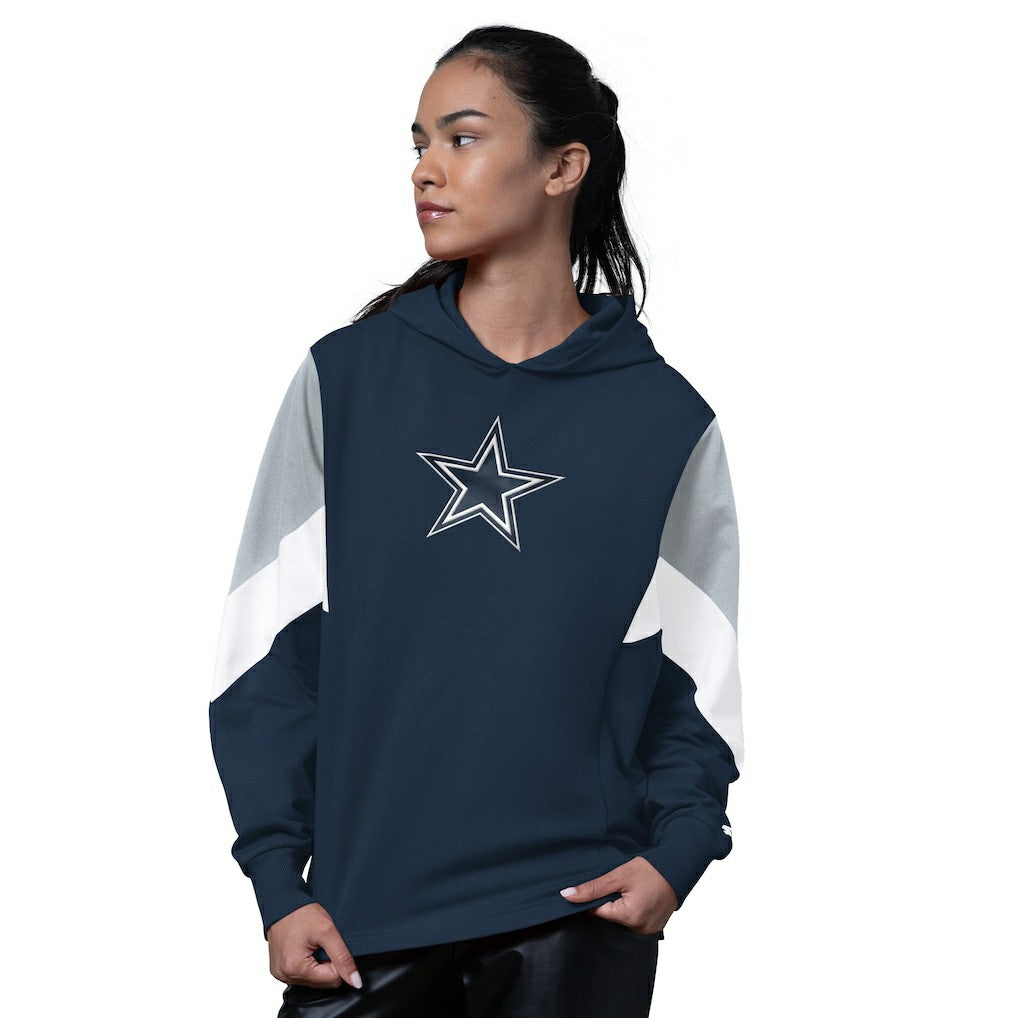 Dallas Cowboys Starter Women's Scrimmage Hoodie - Navy Hoodies