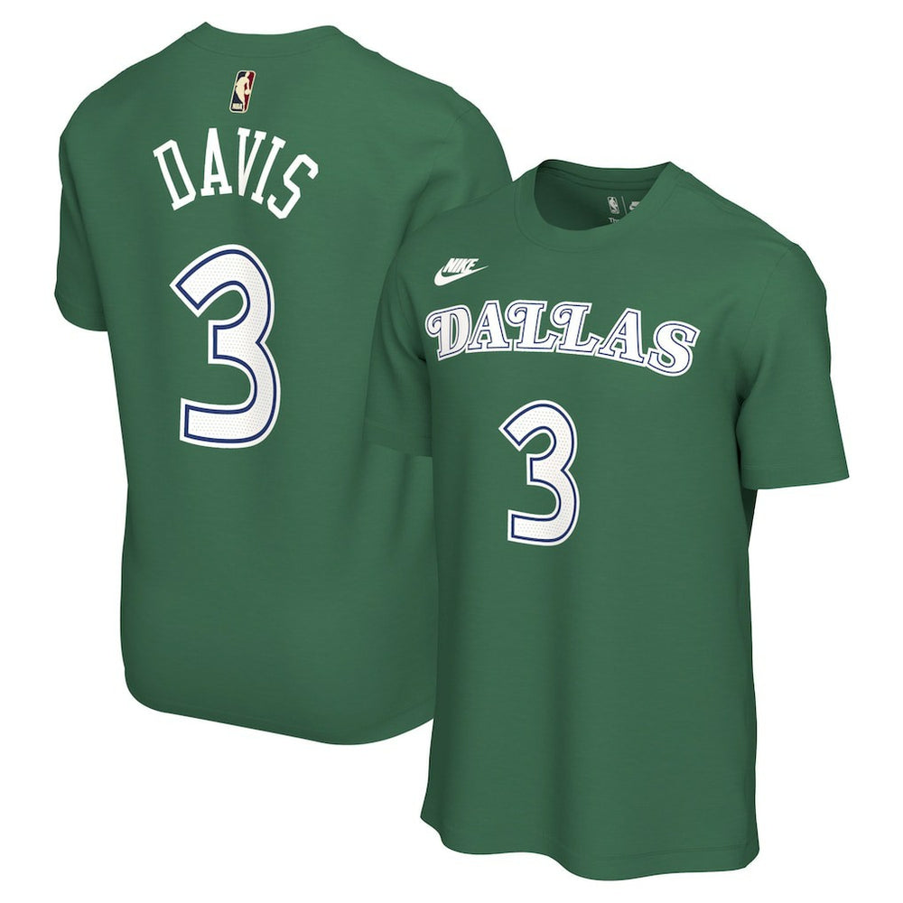 Anthony Davis Dallas Mavericks Unisex Name & Number T-Shirt Classic Editi- Green - Nike