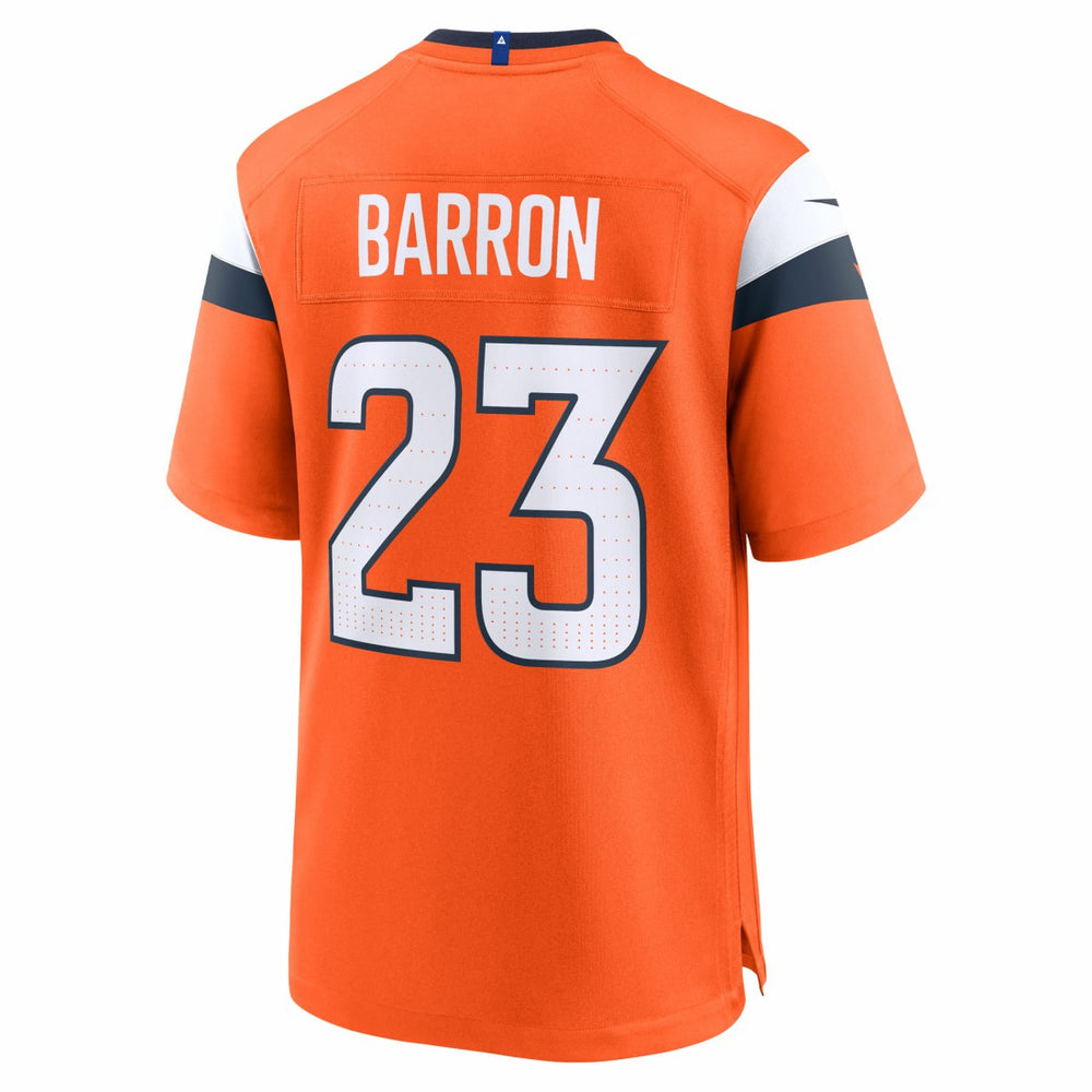 Jahdae Barron Denver Broncos 2025 NFL Draft First Round Pick Game Jersey - Orange Jerseys