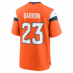 Jahdae Barron Denver Broncos 2025 NFL Draft First Round Pick Game Jersey - Orange Jerseys