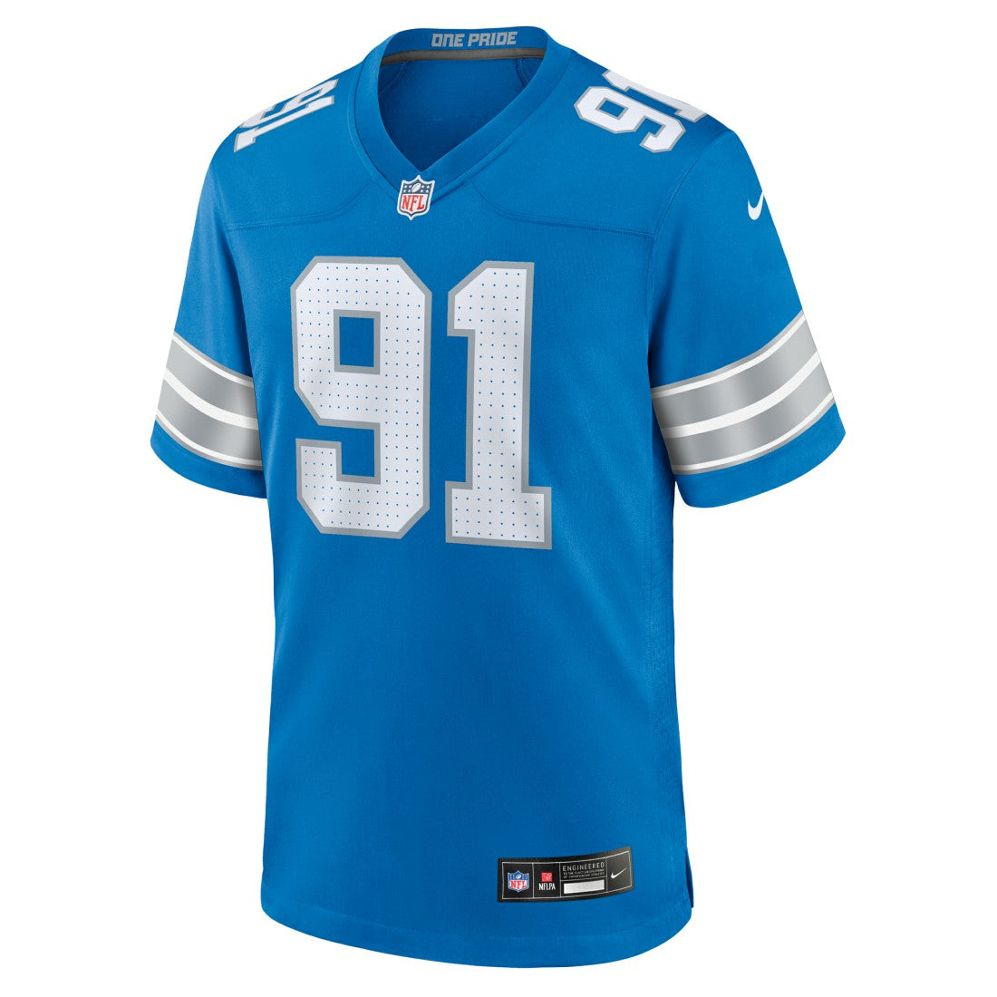 Tyleik Williams Detroit Lions 2025 NFL Draft First Round Pick Game Jersey - Blue Jerseys