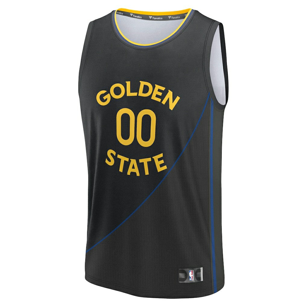 Golden State Warriors Fast Break Custom Jersey Statement Editi- Black - Fanatics