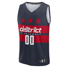 Washington Wizards Fast Break Custom Jersey Statement Edition Navy - Fanatics