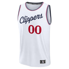 LA Clippers Fast Break Custom Jersey Association Edition White - Fanatics
