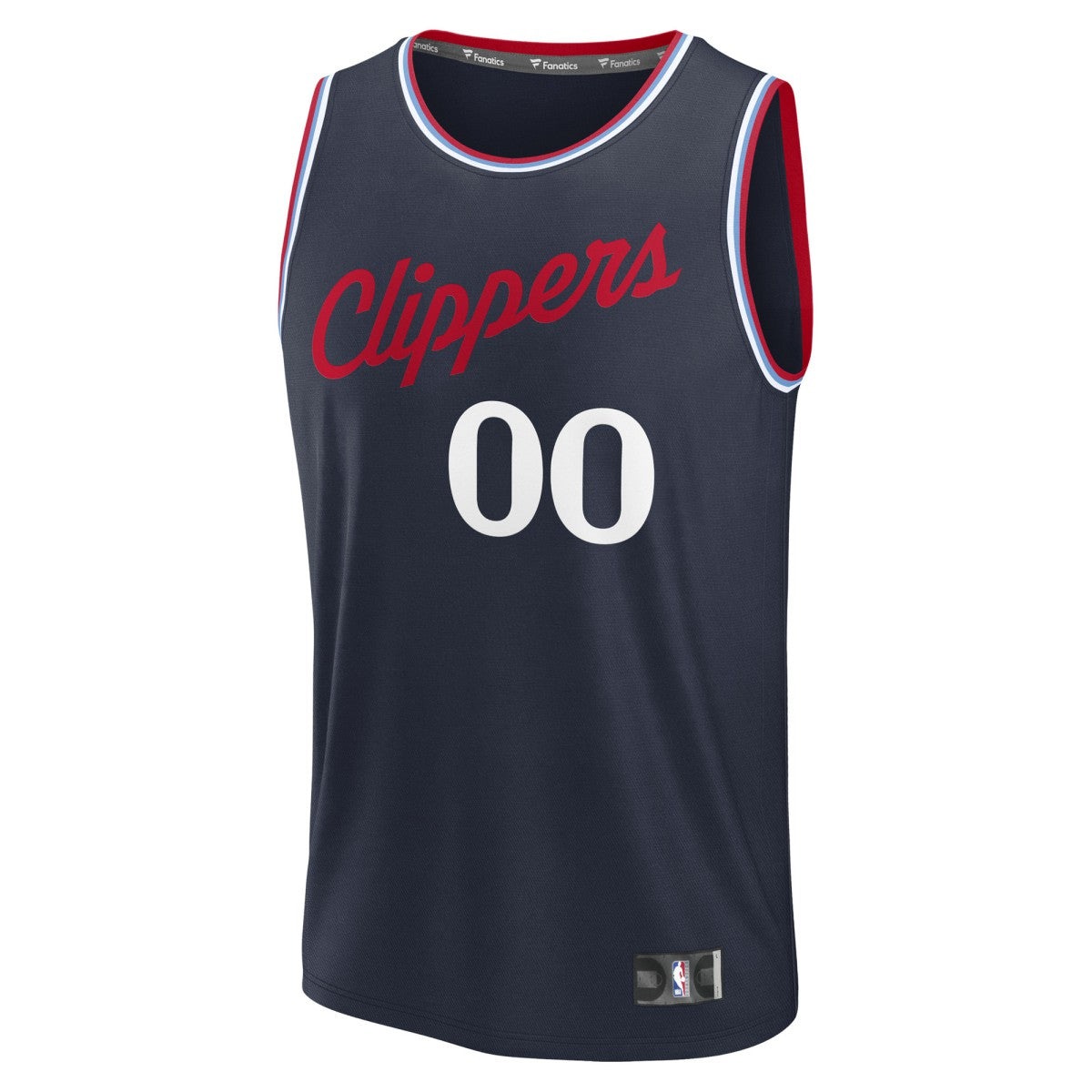 LA Clippers Youth Fast Break Custom Replica Jersey Navy Icon Edition - Fanatics