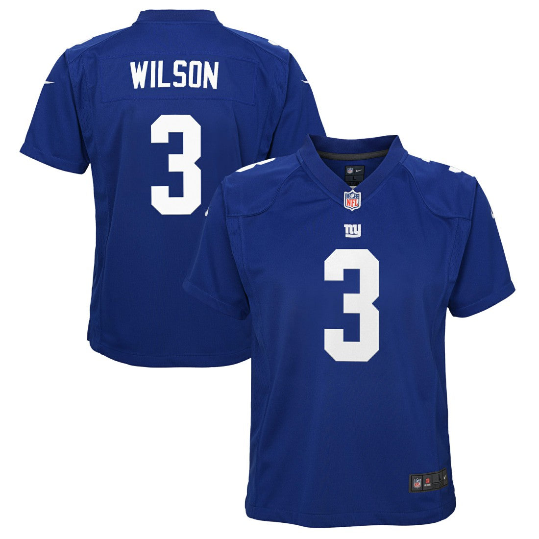 Russell Wilson New York Giants Youth Game Jersey - Royal Jerseys