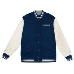Dallas Cowboys Youth Full-Snap Varsity Jacket - Navy/Cream Jackets