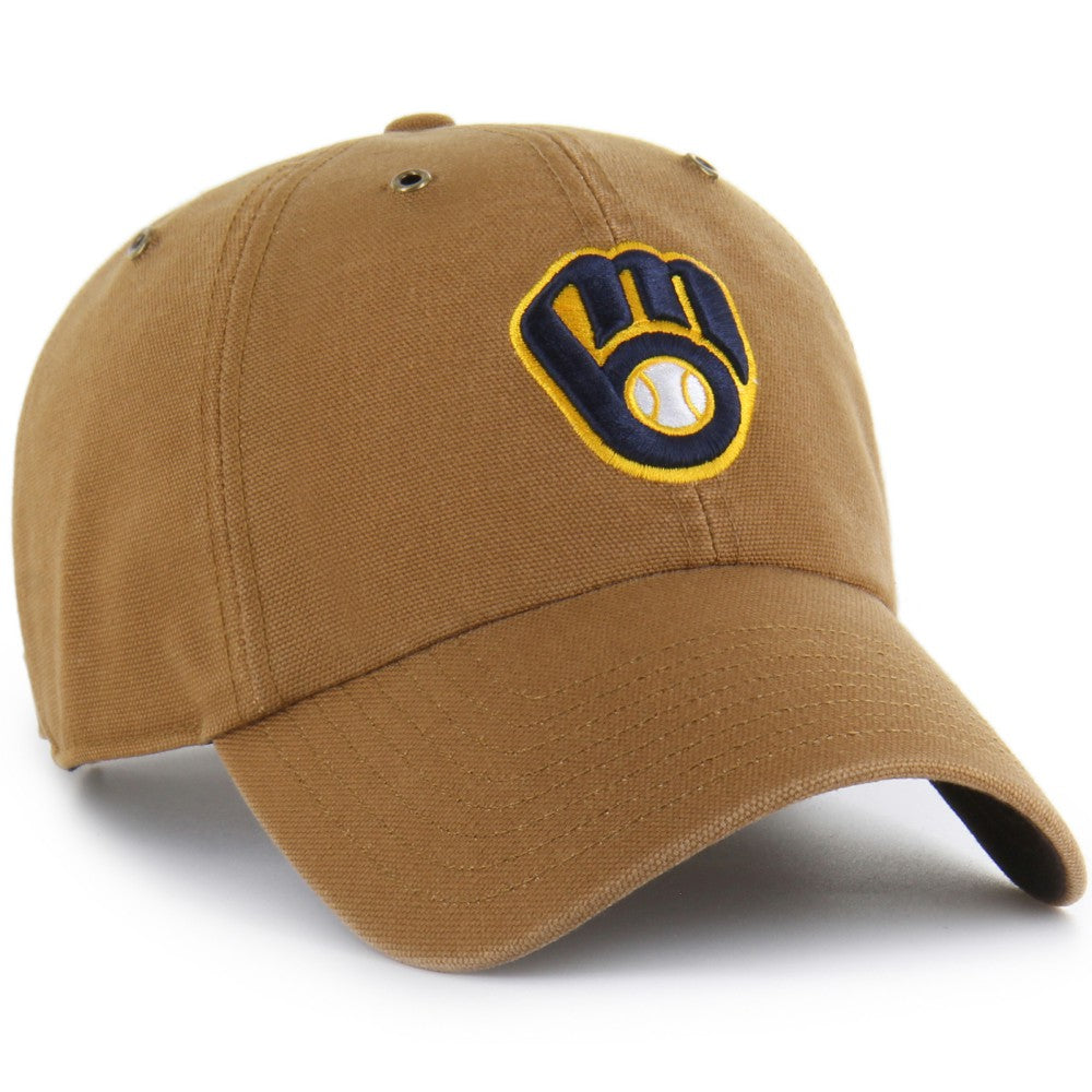Milwaukee Brewers Carhartt x '47 Clean Up Adjustable Hat - Brown Hats