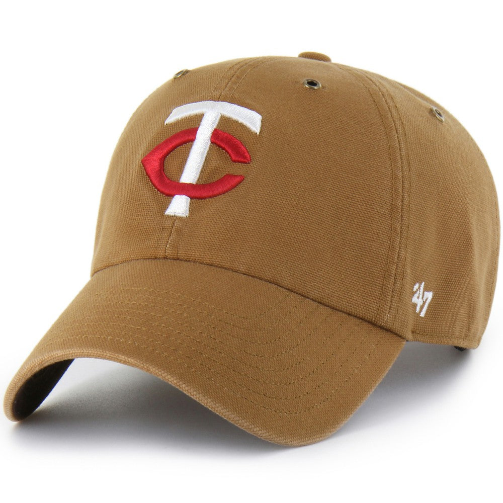 Minnesota Twins Carhartt x '47 Clean Up Adjustable Hat - Brown Hats