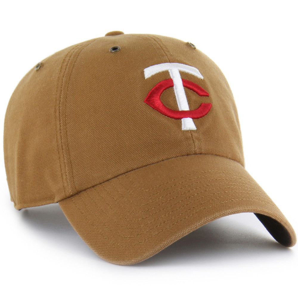 Minnesota Twins Carhartt x '47 Clean Up Adjustable Hat - Brown Hats