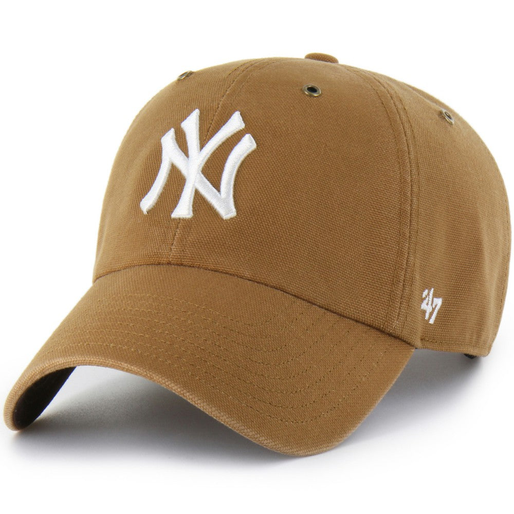New York Yankees Carhartt x '47 Clean Up Adjustable Hat - Brown Hats