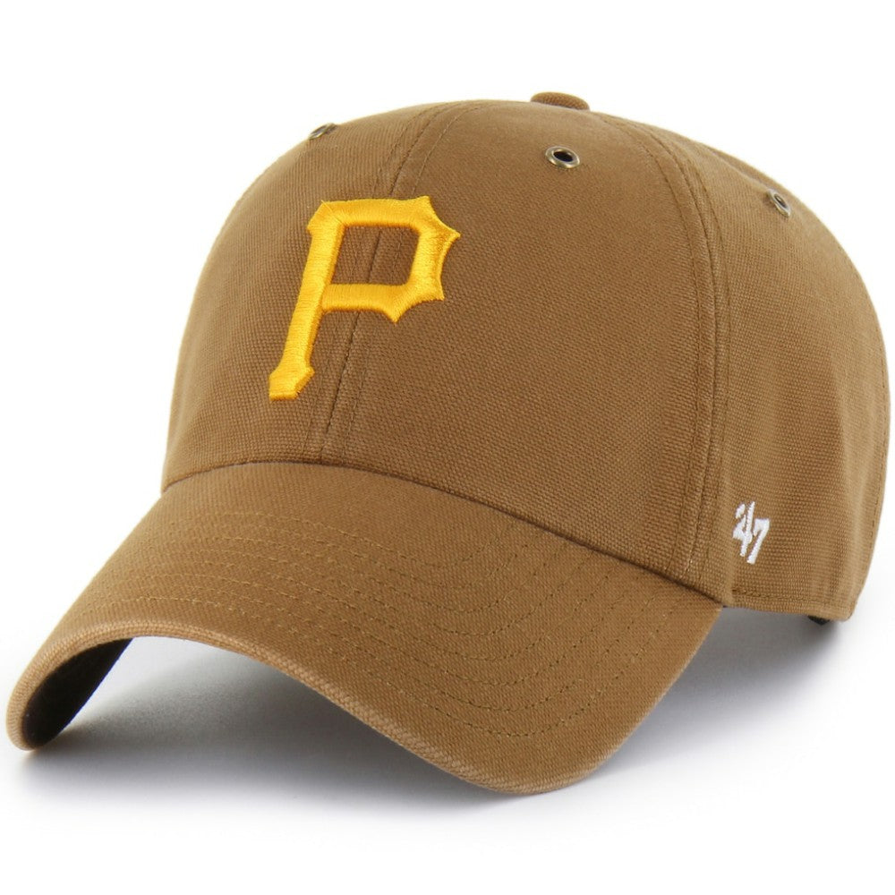 Pittsburgh Pirates Carhartt x '47 Clean Up Adjustable Hat - Brown Hats