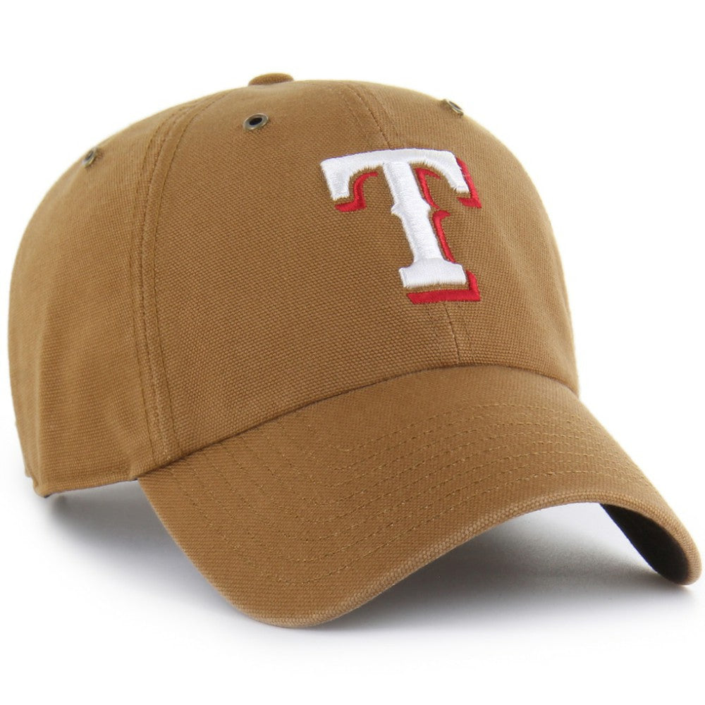 Texas Rangers Carhartt x '47 Clean Up Adjustable Hat - Brown Hats