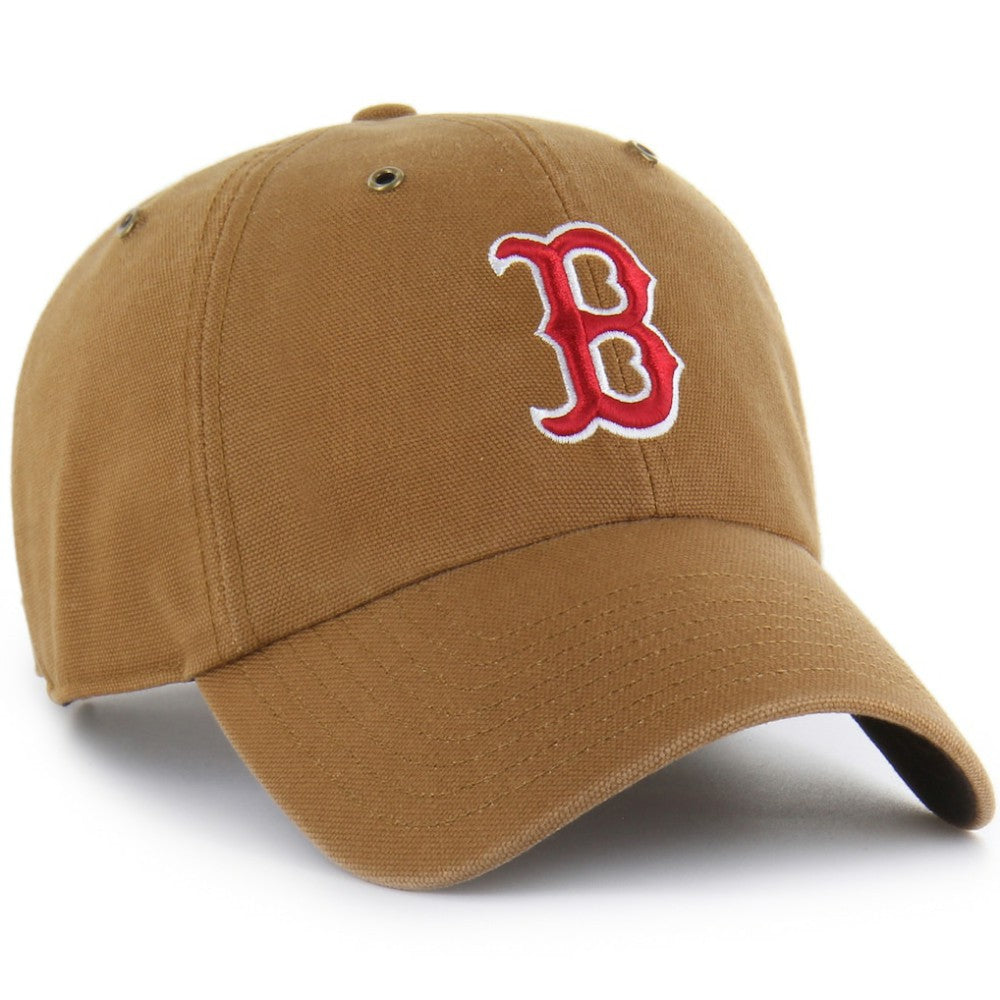 Boston Red Sox Carhartt x '47 Clean Up Adjustable Hat - Brown Hats
