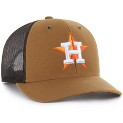 Houston Astros Carhartt x '47 Trucker Adjustable Hat - Brown Hats