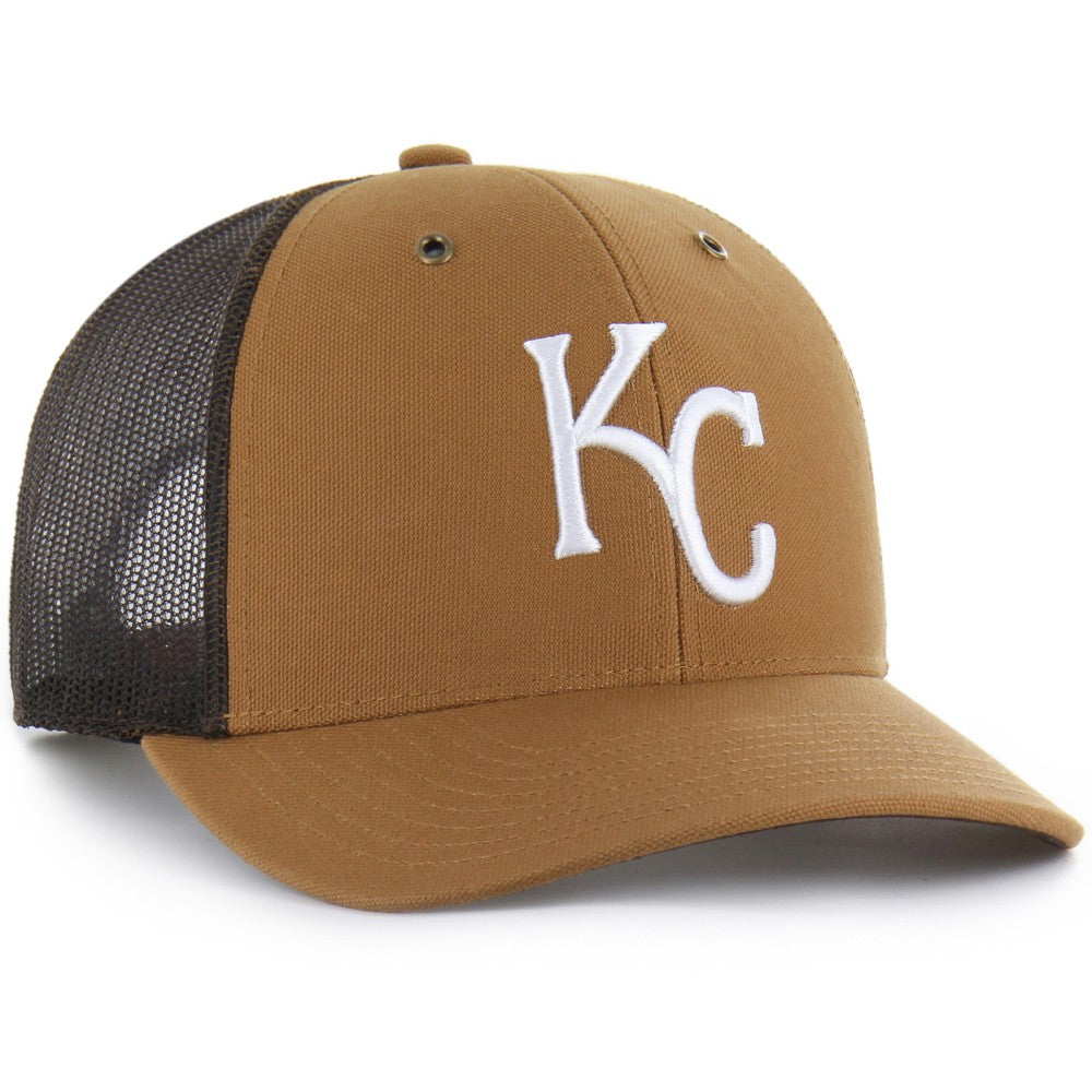 Kansas City Royals Carhartt x '47 Trucker Adjustable Hat - Brown Hats