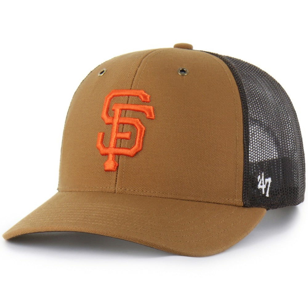San Francisco Giants Carhartt x '47 Trucker Adjustable Hat - Brown Hats