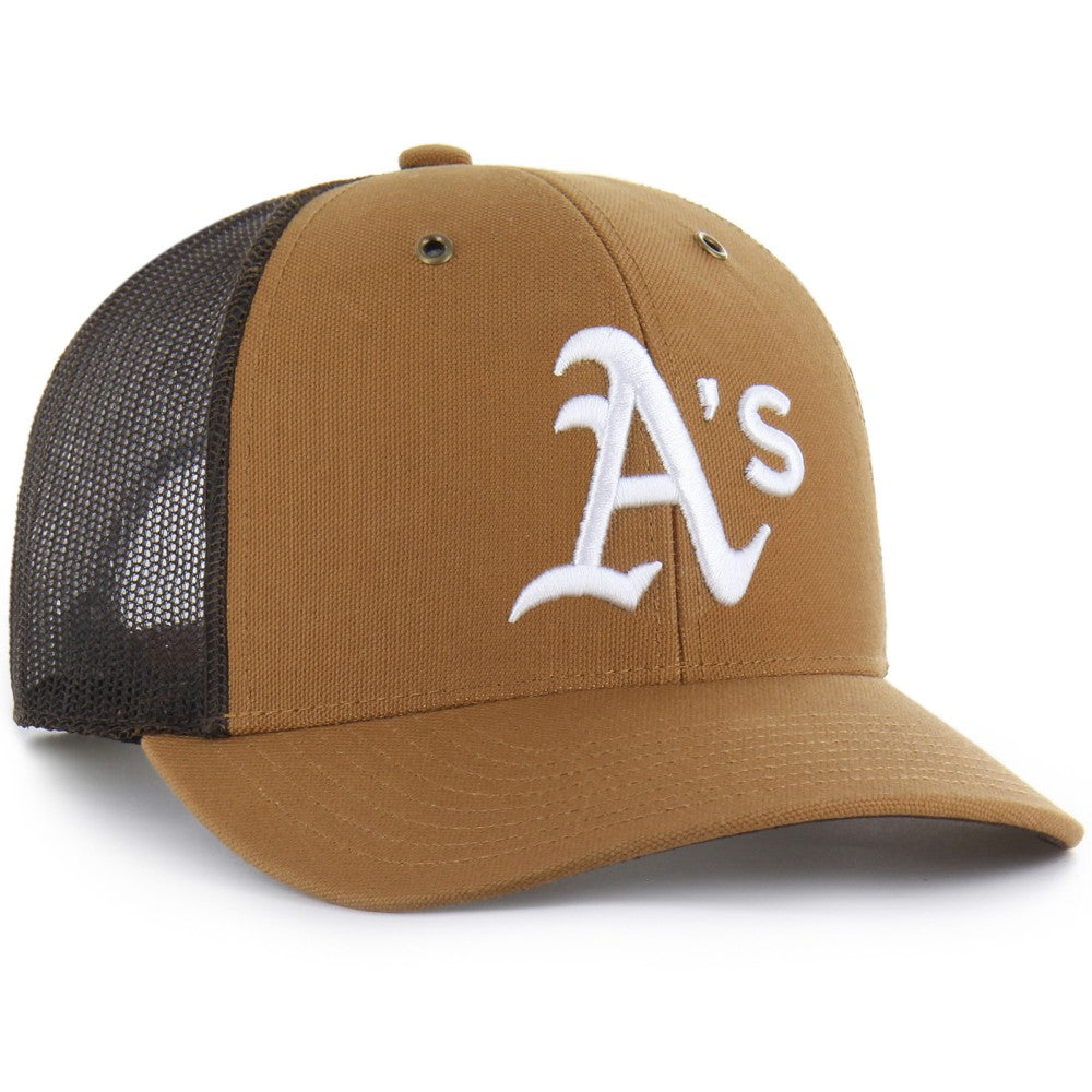 Athletics Carhartt x '47 Trucker Adjustable Hat - Brown Hats