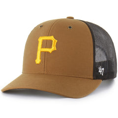 Pittsburgh Pirates Carhartt x '47 Trucker Adjustable Hat - Brown Hats