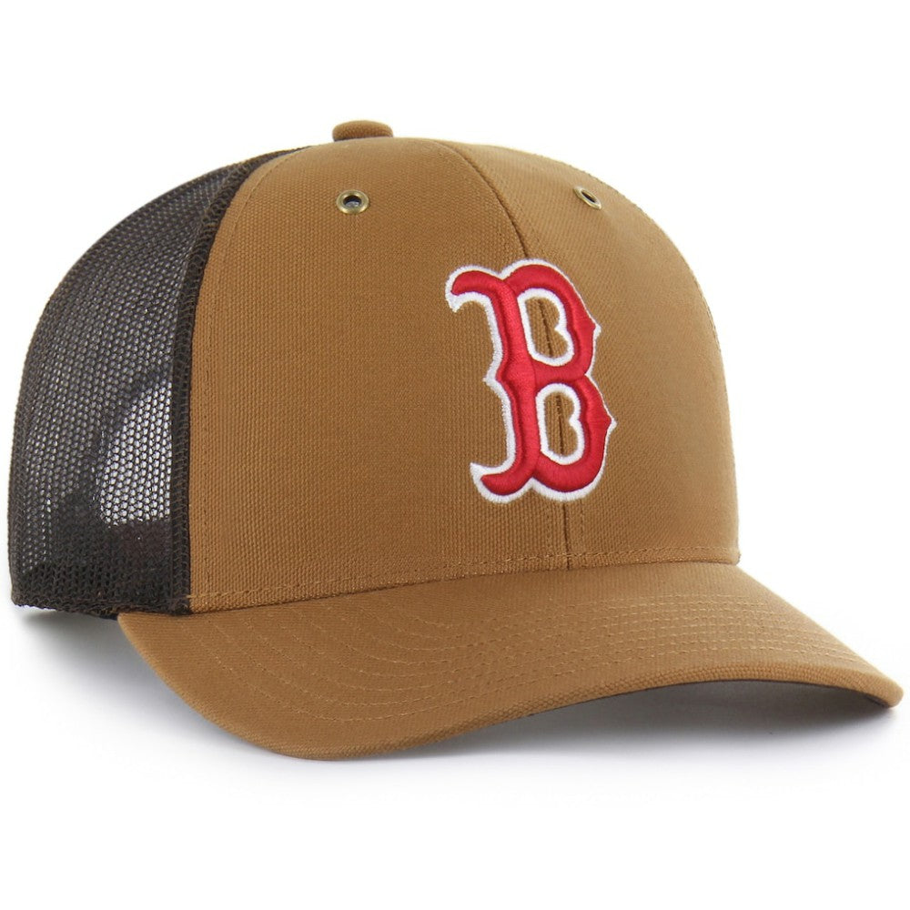Boston Red Sox Carhartt x '47 Trucker Adjustable Hat - Brown Hats