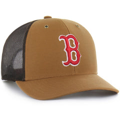 Boston Red Sox Carhartt x '47 Trucker Adjustable Hat - Brown Hats
