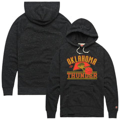 Oklahoma City Thunder Homage Unisex Hometown Edition Tri-Blend Raglan Pullover Hoodie Heather Black