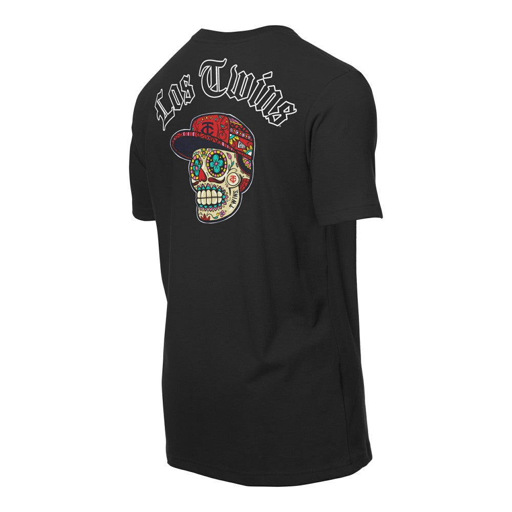 Minnesota Twins New Era Sugar Skulls T-Shirt - Black T-shirts
