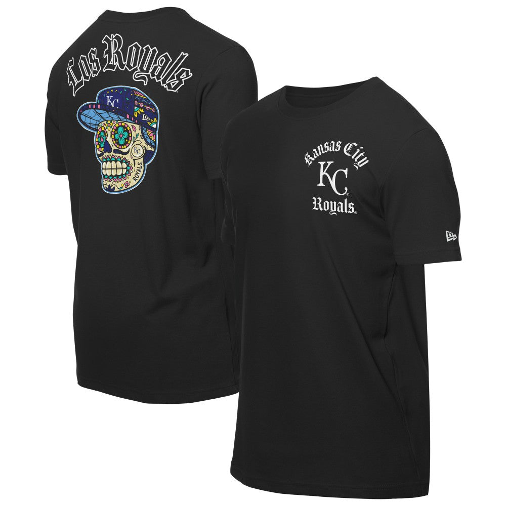 Kansas City Royals New Era Sugar Skulls T-Shirt - Black T-shirts