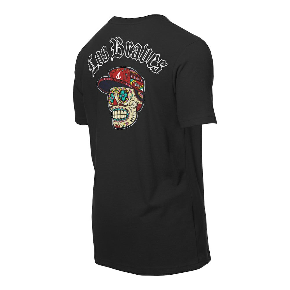 Atlanta Braves New Era Sugar Skulls T-Shirt - Black T-shirts