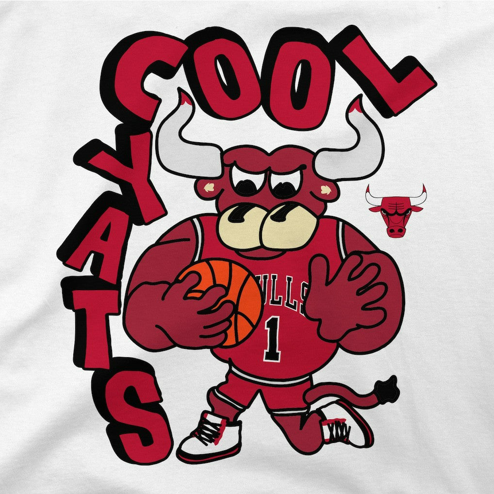 Chicago Bulls Stadium Essentials NBA x Staycool Mascot Oversized T-Shirt White