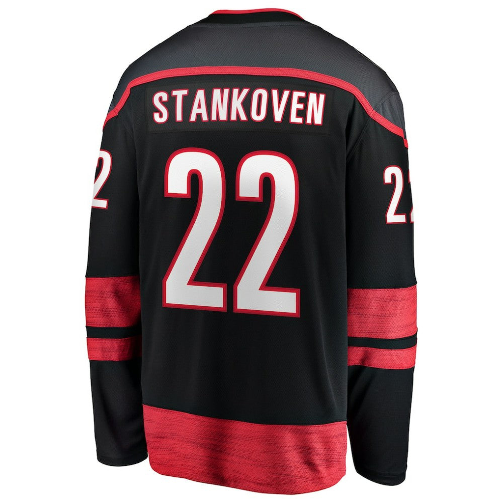 Logan Stankoven Carolina Hurricanes Fanatics Home Breakaway Jersey - Black | US 202972824