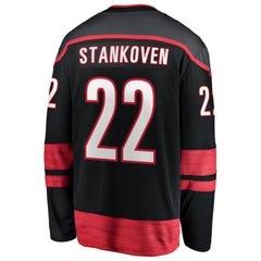 Logan Stankoven Carolina Hurricanes Fanatics Home Breakaway Jersey - Black | US 202972824