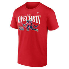 Alexander Ovechkin Washington Capitals Fanatics NHL All-Time Leading Goal Scorer GR8 Celebration T-Shirt - Athletic Red | US 202976017
