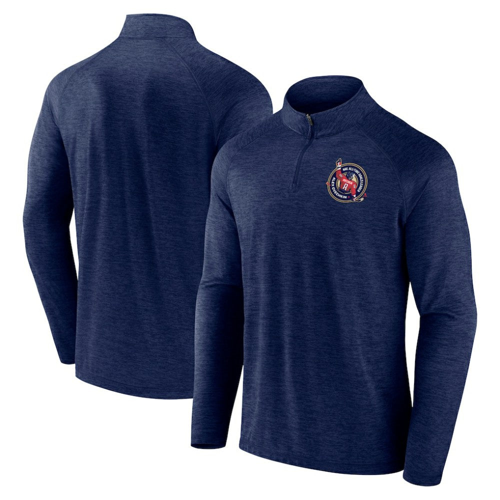 Alexander Ovechkin Washington Capitals Fanatics NHL All-Time Leading Goal Scorer GR8 895 Quarter-Zip Top - Navy | US 202976018