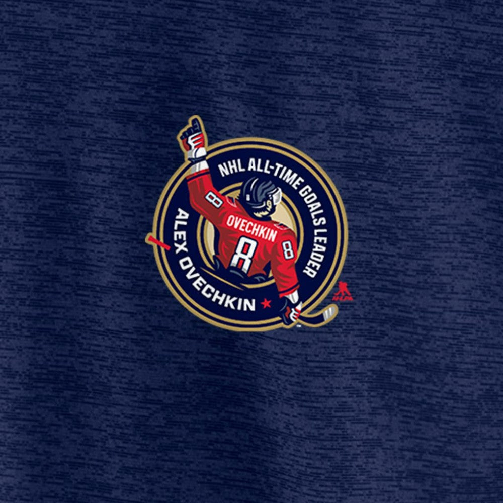 Alexander Ovechkin Washington Capitals Fanatics NHL All-Time Leading Goal Scorer GR8 895 Quarter-Zip Top - Navy | US 202976018