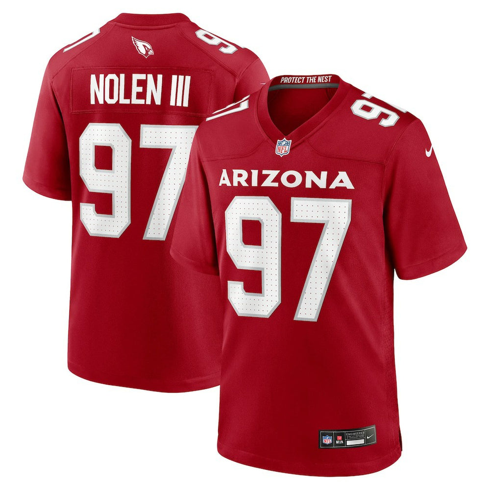 Walter Nolen Arizona Cardinals 2025 NFL Draft First Round Pick Game Jersey - Cardinal Jerseys