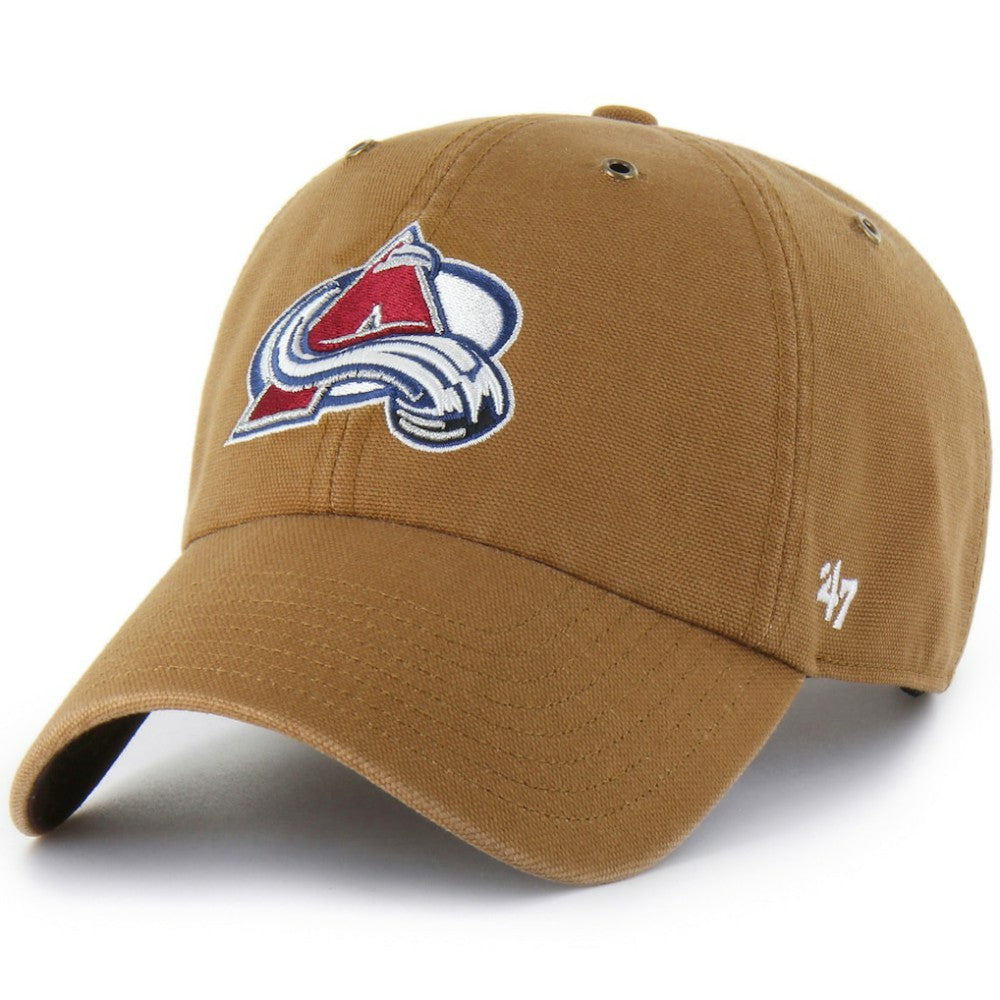 Colorado Avalanche Carhartt x '47 Clean Up Adjustable Hat - Brown | US 202982287